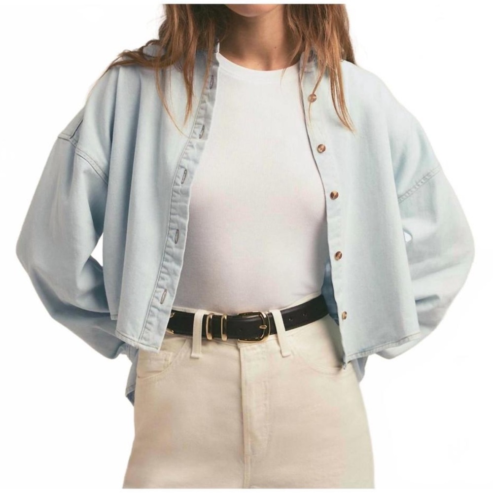 NWT Favorite Daughter - The Crop Ex-Boyfriend Shirt | Sierra, M